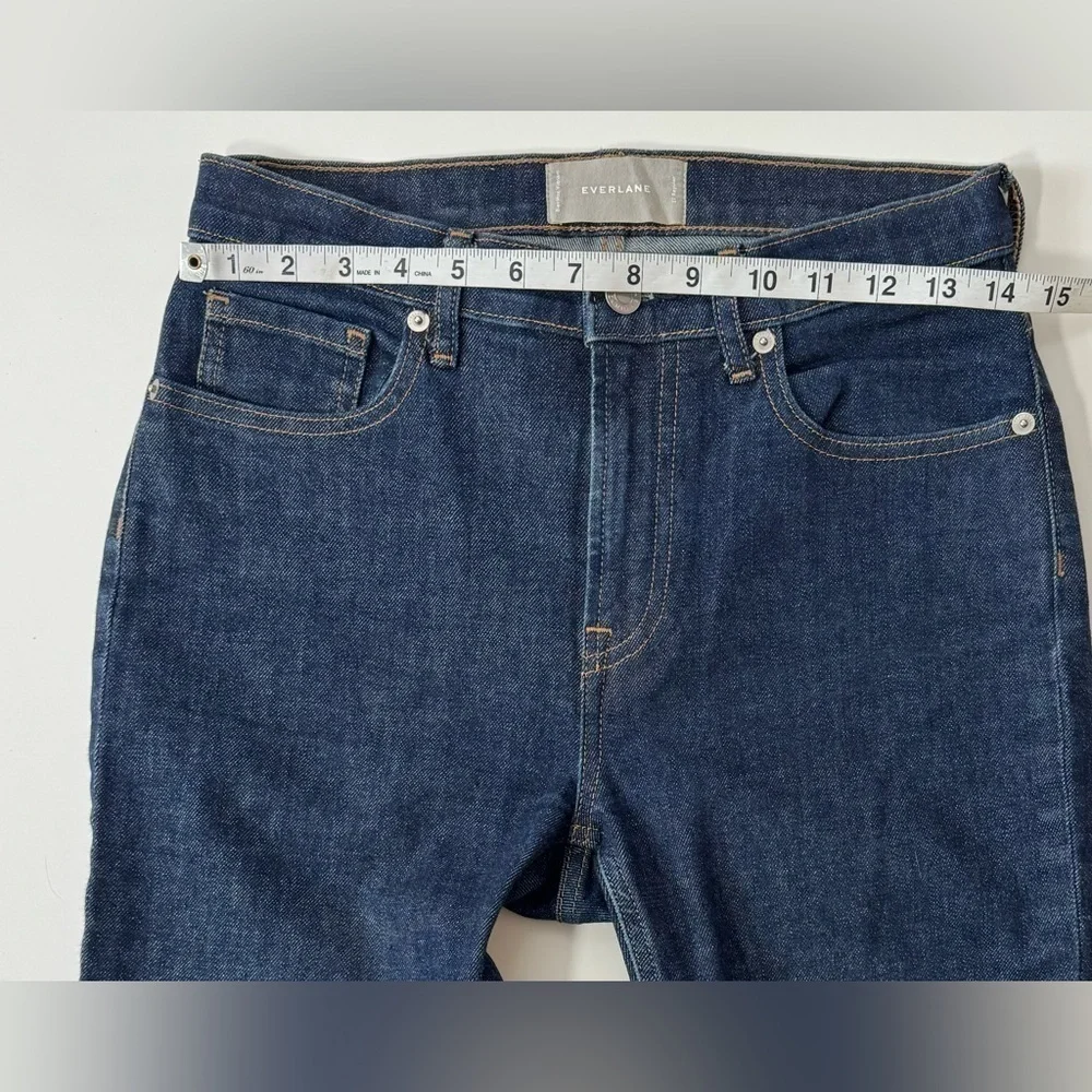 Everlane High Rise Skinny Ankle Crop Minimalist Dark Indigo Jeans Size 27/4